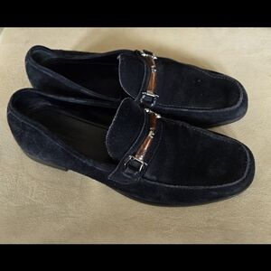 Ermenegildo Zegna Size 8 1/2 Black Suede